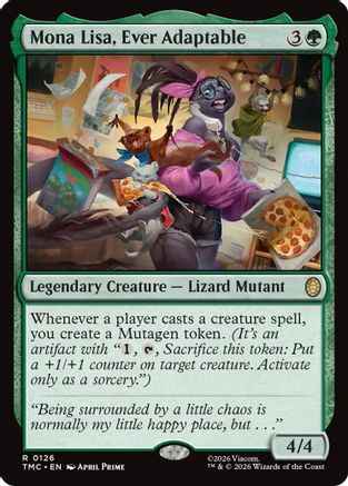 Mona Lisa, Ever Adaptable (TMC-126) - Commander: Teenage Mutant Ninja Turtles
