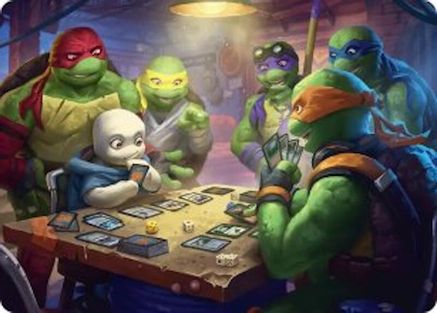 Lessons from Life Art Card (Gold-Stamped Signature) (ASTMT-014) - Art Series: Teenage Mutant Ninja Turtles