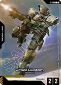 Graze Custom (Premium Card Collection Gundam Assemble) (T-016) - Gundam Promotional Cards Holofoil