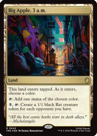 Big Apple, 3 a.m. (Surge Foil) (TMC-042) - Commander: Teenage Mutant Ninja Turtles Foil