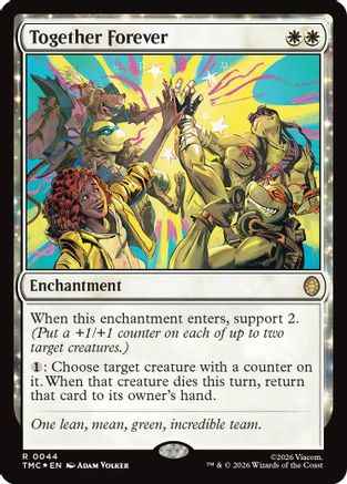 Together Forever (Surge Foil) (TMC-044) - Commander: Teenage Mutant Ninja Turtles Foil