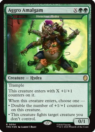 Aggro Amalgam - Voracious Hydra (Surge Foil) (TMC-054) - Commander: Teenage Mutant Ninja Turtles Foil