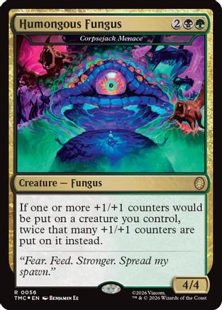 Humongous Fungus - Corpsejack Menace (Surge Foil) (TMC-056) - Commander: Teenage Mutant Ninja Turtles Foil
