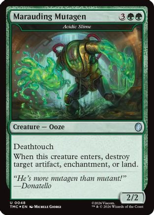 Marauding Mutagen - Acidic Slime (Surge Foil) (TMC-048) - Commander: Teenage Mutant Ninja Turtles Foil