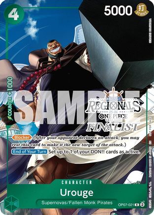 Urouge (Online Regional Finalist Card Set 2025 Vol.1) (OP07-021) - One Piece Promotion Cards Foil
