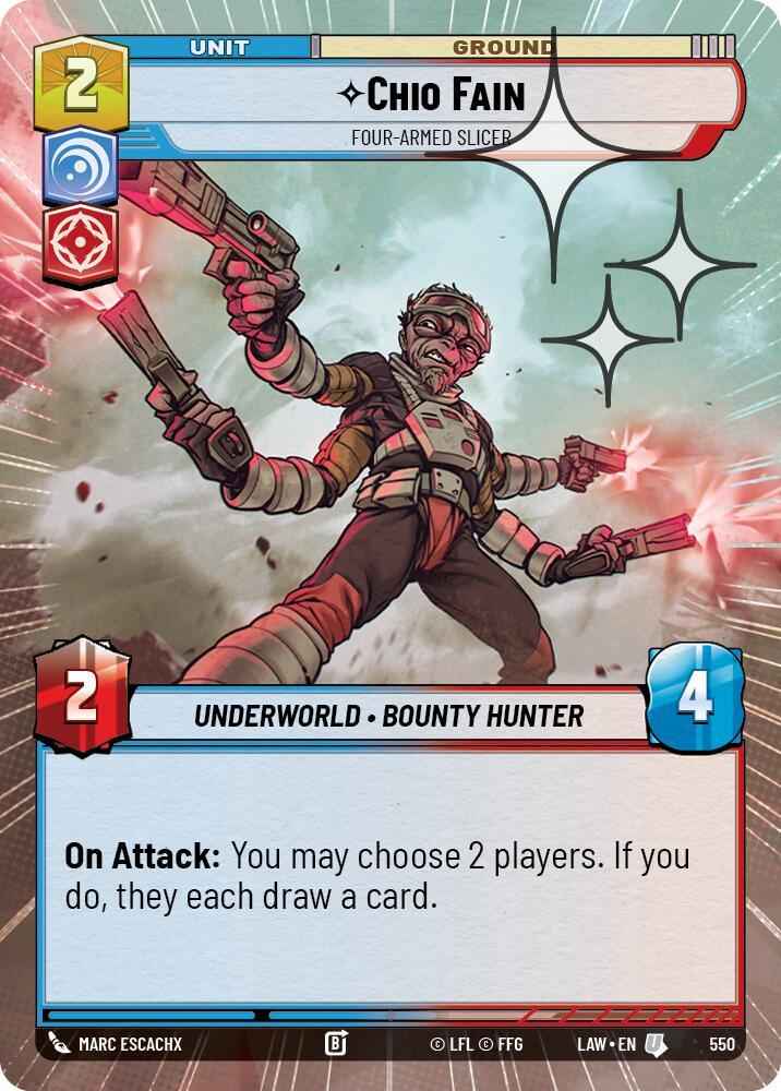 Chio Fain - Four-Armed Slicer (312) (Hyperspace Foil) (312) [A Lawless Time]