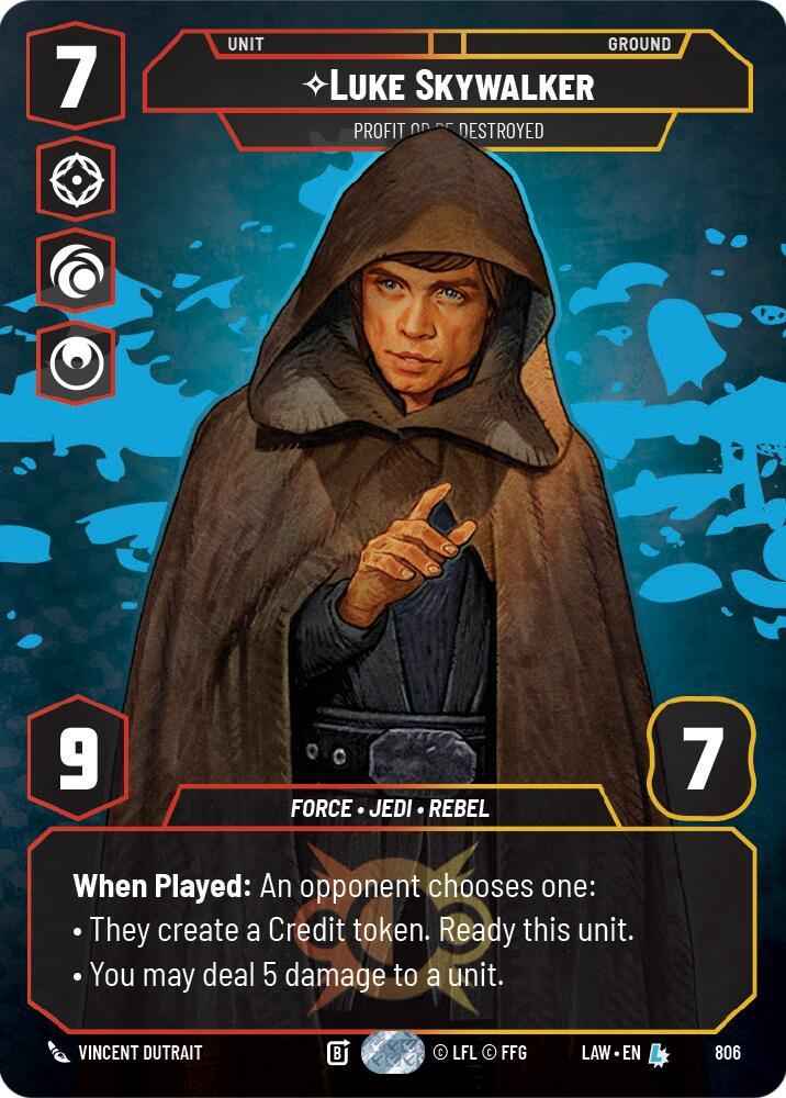 Luke Skywalker - Profit or Be Destroyed (Prestige) (806) (806) [A Lawless Time]