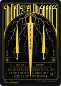 Swords to Plowshares (SLD-364) - Secret Lair Drop Etched Foil