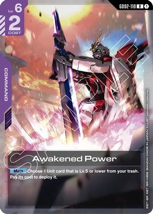 Awakened Power (GD02-110) - Starter Deck 09 Destiny Ignition Holofoil