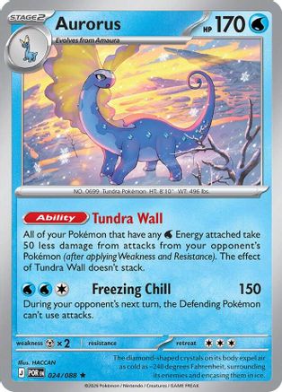 Aurorus 024/088 - ME03 Perfect Order Holofoil