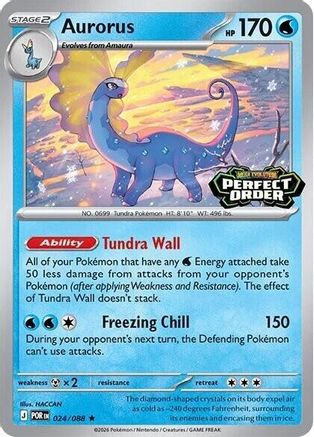 Aurorus (Perfect Order Stamped) 024/null - Miscellaneous Cards & Products Holofoil