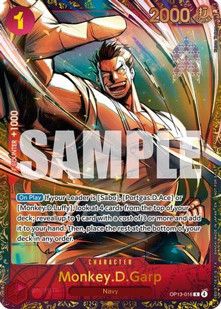 Monkey.D.Garp (Treasure Cup March 2026) (OP13-016) - One Piece Promotion Cards Foil