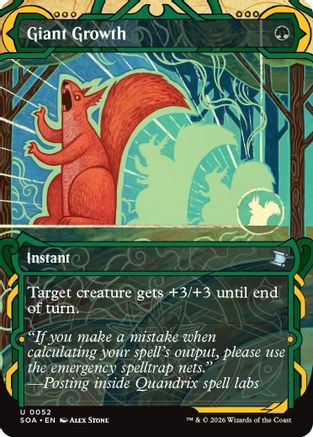 Giant Growth (SOA-052) - Secrets of Strixhaven: Mystical Archive Foil