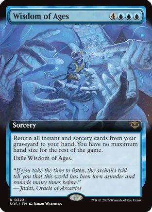 Wisdom of Ages (Extended Art) (SOS-323) - Secrets of Strixhaven