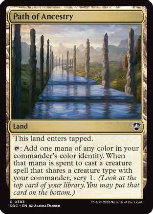 Path of Ancestry (SOC-393) - Commander: Secrets of Strixhaven