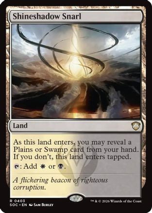Shineshadow Snarl (SOC-403) - Commander: Secrets of Strixhaven