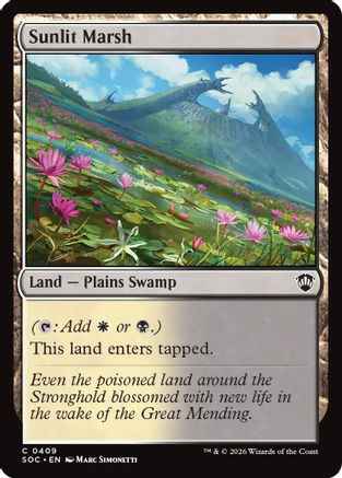 Sunlit Marsh (SOC-409) - Commander: Secrets of Strixhaven