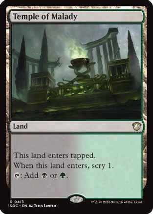 Temple of Malady (SOC-413) - Commander: Secrets of Strixhaven