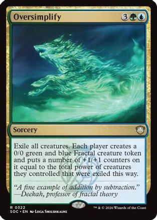 Oversimplify (SOC-322) - Commander: Secrets of Strixhaven