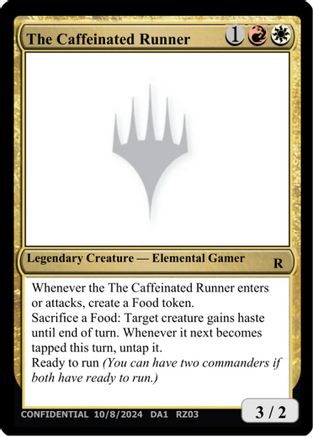 The Caffeinated Runner (UNK-) - Un-Known Event Playtest Cards
