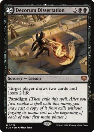 Decorum Dissertation (SOS-078) - Secrets of Strixhaven Foil