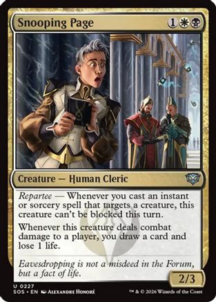 Snooping Page (SOS-227) - Secrets of Strixhaven Foil