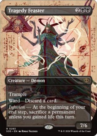 Tragedy Feaster (Borderless) (SOS-293) - Secrets of Strixhaven Foil