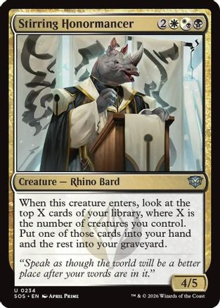 Stirring Honormancer (SOS-234) - Secrets of Strixhaven Foil