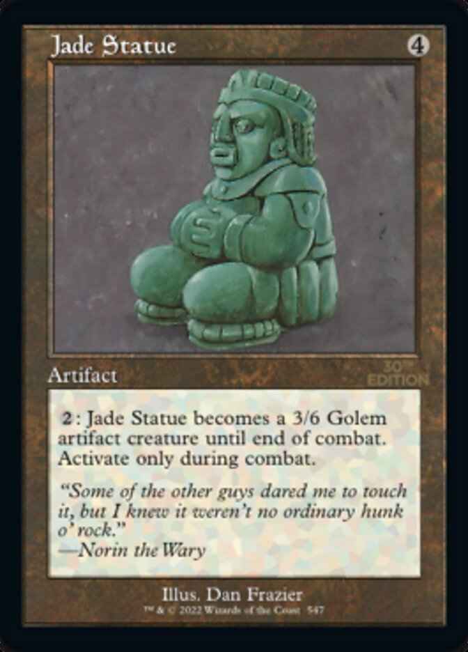 Jade Statue (Retro Frame) (30A-547) - 30th Anniversary Edition