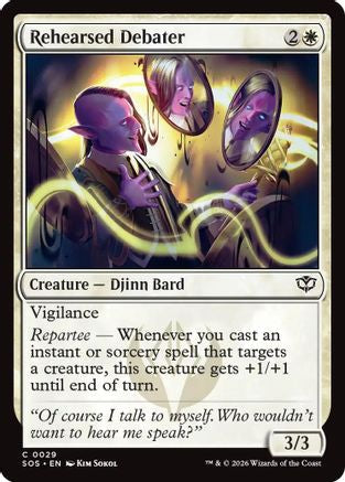 Rehearsed Debater (SOS-029) - Secrets of Strixhaven Foil