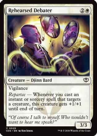 Rehearsed Debater (SOS-029) - Secrets of Strixhaven