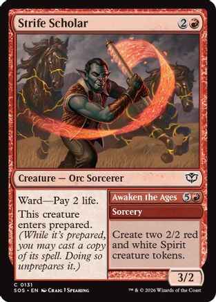 Strife Scholar (SOS-131) - Secrets of Strixhaven