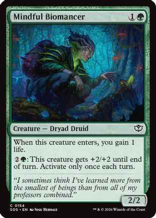 Mindful Biomancer (SOS-154) - Secrets of Strixhaven Foil