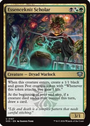 Essenceknit Scholar (SOS-187) - Secrets of Strixhaven Foil
