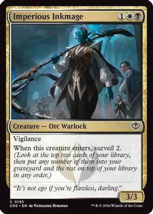 Imperious Inkmage (SOS-195) - Secrets of Strixhaven