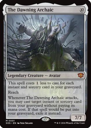The Dawning Archaic (PPSOS-001) - Promo Pack: Secrets of Strixhaven Foil