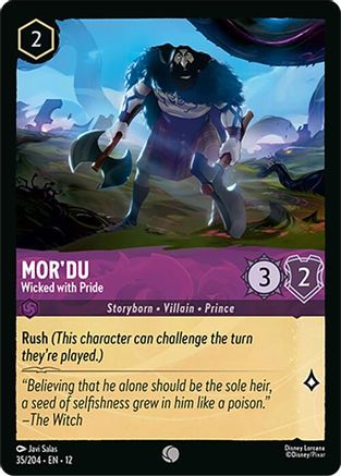 Mor'du - Wicked with Pride (35/204) - Wilds Unknown