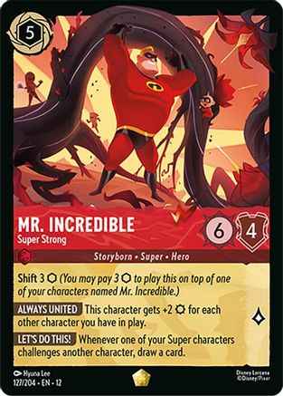 Mr. Incredible - Super Strong (127/204) - Wilds Unknown Cold Foil