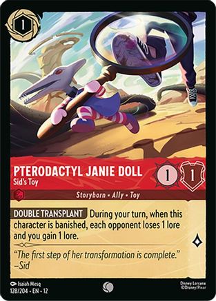 Pterodactyl Janie Doll - Sid's Toy (128/204) - Wilds Unknown Cold Foil