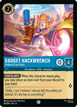 Gadget Hackwrench - Finder of Lost Parts (147/204) - Wilds Unknown Cold Foil
