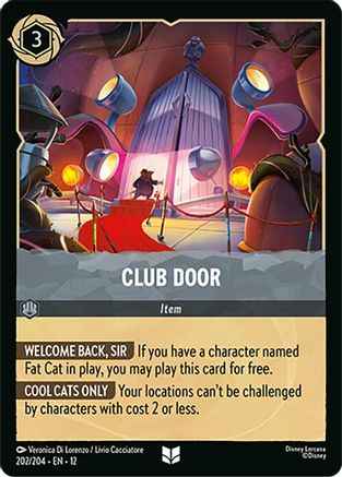 Club Door (202/204) - Wilds Unknown Cold Foil
