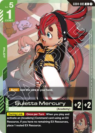 Suletta Mercury (GD04 Release Event) (GD04-085) - Gundam Promotional Cards Holofoil