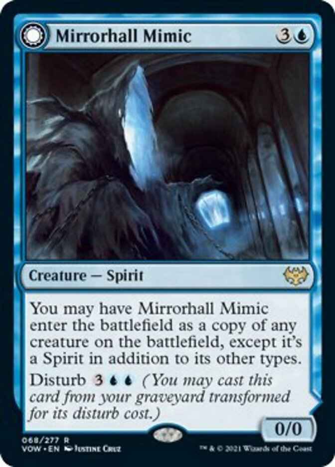Mirrorhall Mimic // Ghastly Mimicry (VOW-068) - Innistrad: Crimson Vow: (Double Faced Transform)