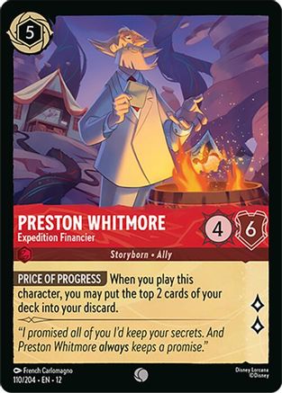 Preston Whitmore - Expedition Financier (110/204) - Wilds Unknown