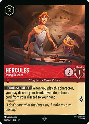 Hercules - Young Rescuer (123/204) - Wilds Unknown Cold Foil