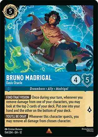 Bruno Madrigal - Oasis Oracle (154/204) - Wilds Unknown Cold Foil