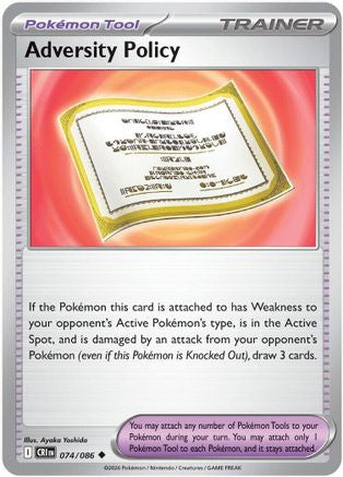 Adversity Policy 074/null - ME04 Chaos Rising Reverse Holofoil