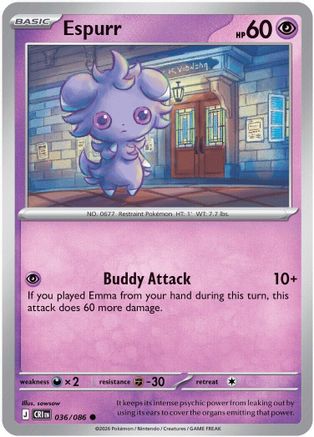 Espurr 036/null - ME04 Chaos Rising Reverse Holofoil