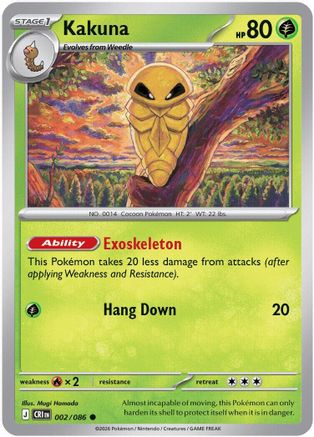 Kakuna 002/null - ME04 Chaos Rising Reverse Holofoil