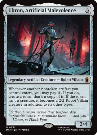 Ultron, Artificial Malevolence (MSH-252) - Marvel Super Heroes Foil